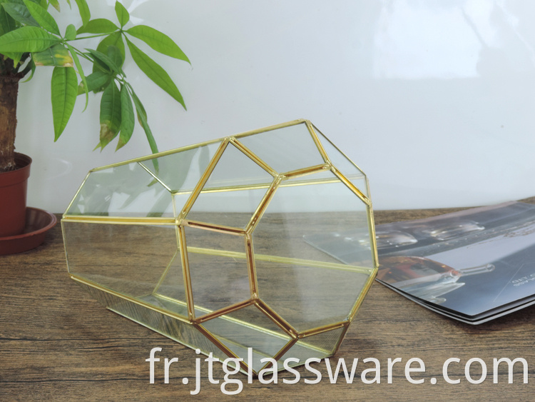 Home decoration Glass Geometric Terrarium 4